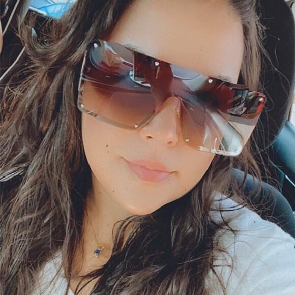 Gradient gold woman's sunglasses - Picture 2 of 7